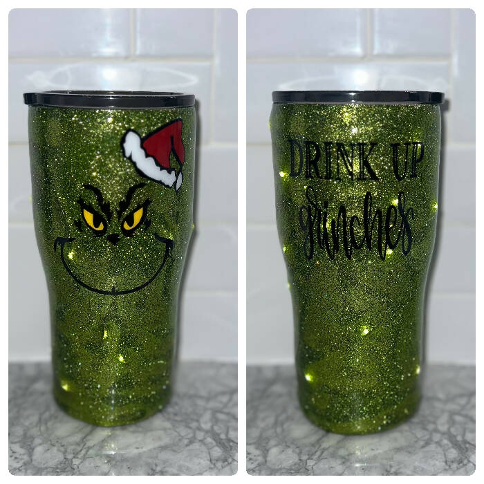 20oz glitter light up drink up cup