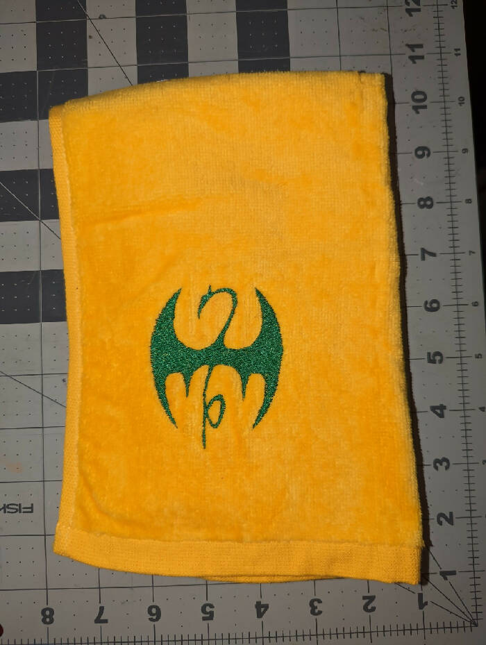 Steel Foot Icon Velour Towel