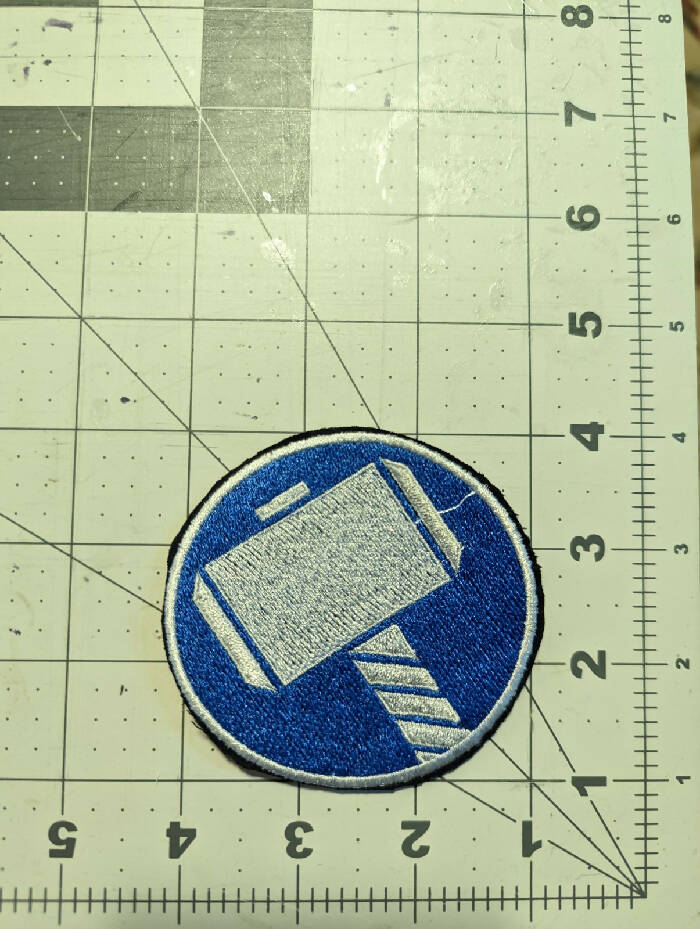 Thor Mjolnir Icon Iron On Patch