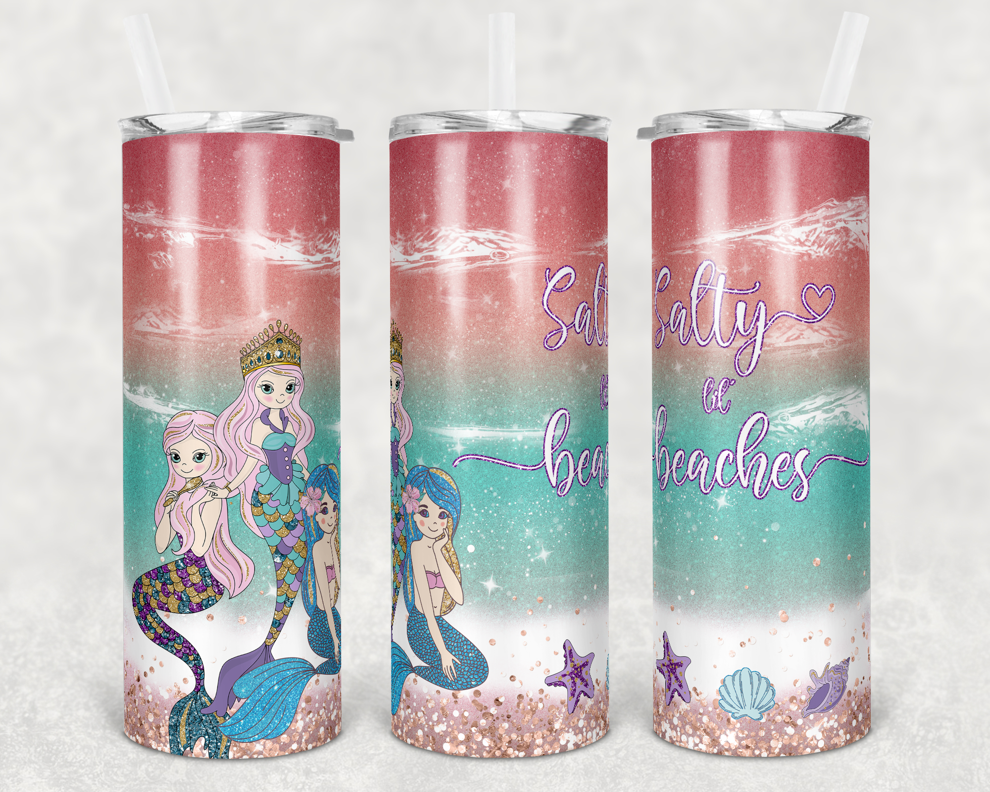 Salty Lil Beaches - 20oz Tumbler