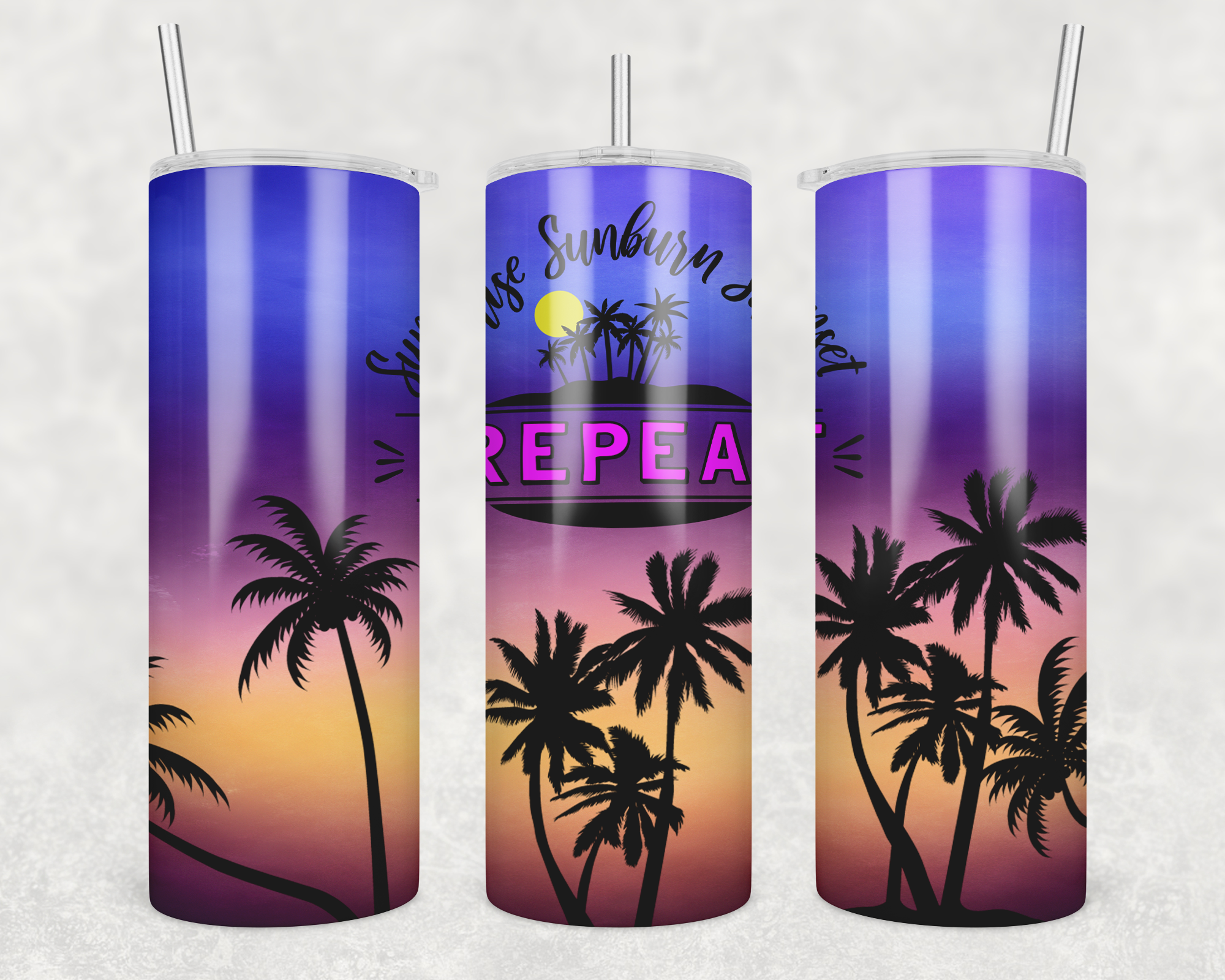 Sunrise Sunburn Sunset - 20oz Tumbler