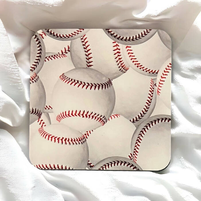 Baseballs coaster