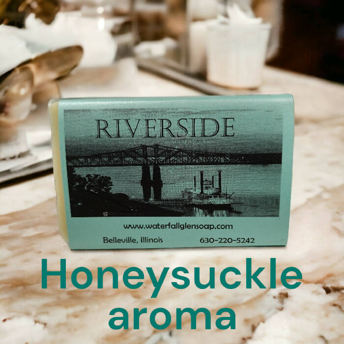 Riverside, honeysuckle vegan bar soap